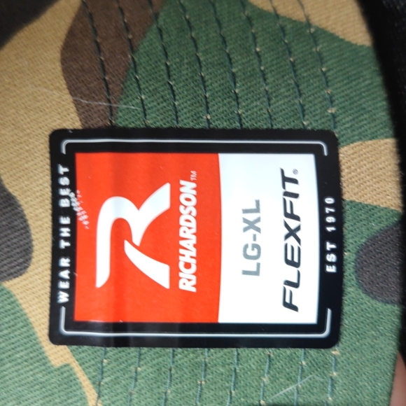 NRA Green Camouflage M81 FLEXFIT MESH CAP LG/XL - Picture 3 of 3